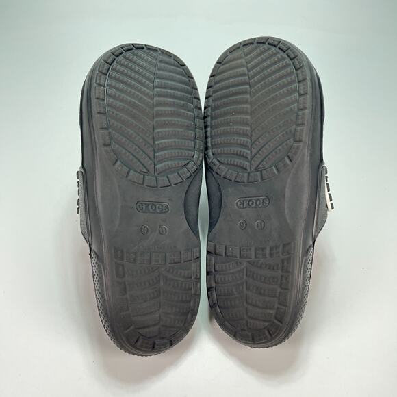 Crocs Classic Black All Terrain Slide Sandals Lightweight Men's Size 9 - Picture 7 of 9